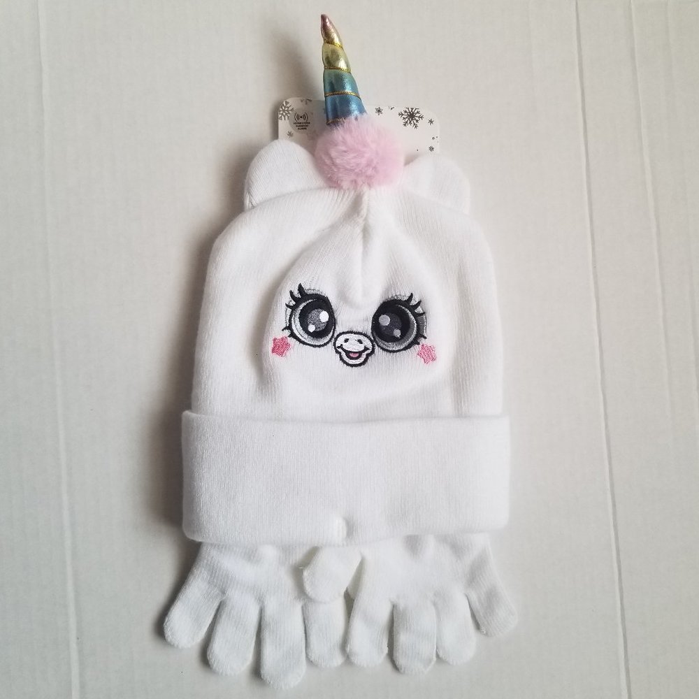 Unicorn Toque and Glove Set